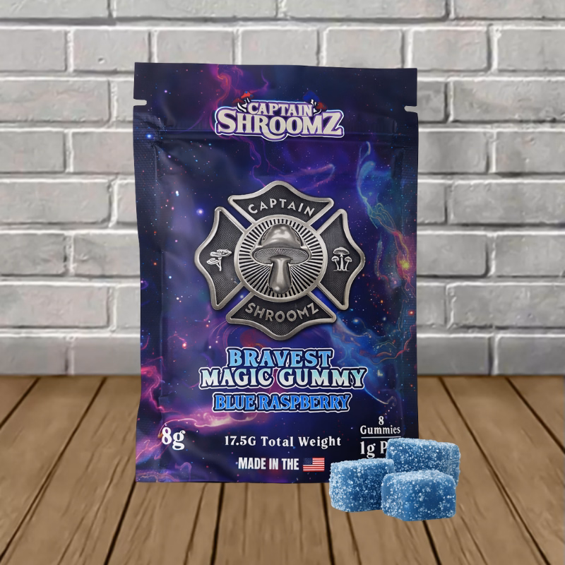 Captain Shroomz Bravest Magic Mushroom Gummies 8g
